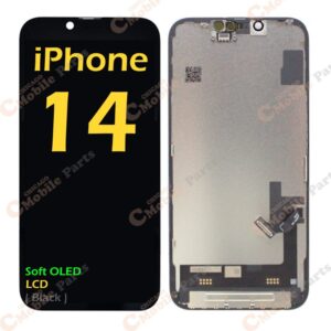 iPhone 14 OLED LCD Screen Assembly ( Soft / Black )