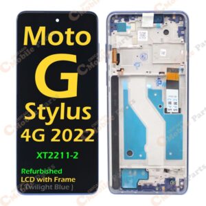 Motorola Moto G Stylus 2022 LCD Screen Assembly with Frame ( XT2211-2 / Refurbished / Twilight Blue )