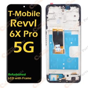 T-Mobile Revvl 6X Pro 5G LCD Screen Assembly with Frame ( TMAF035G )