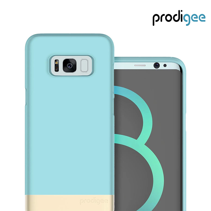 PRODIGEE Collection Accent for Galaxy S8 - Aqua Gold
