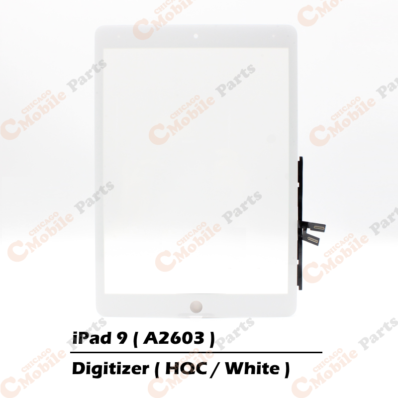 iPad 9 Touch Screen Digitizer ( A2603 / HQC Standard Grade / White )