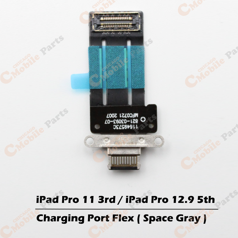 iPad Pro 11 3rd / Pro 12.9 5th Dock Connector Charging Port Flex Cable ( 2021 / Space Gray )