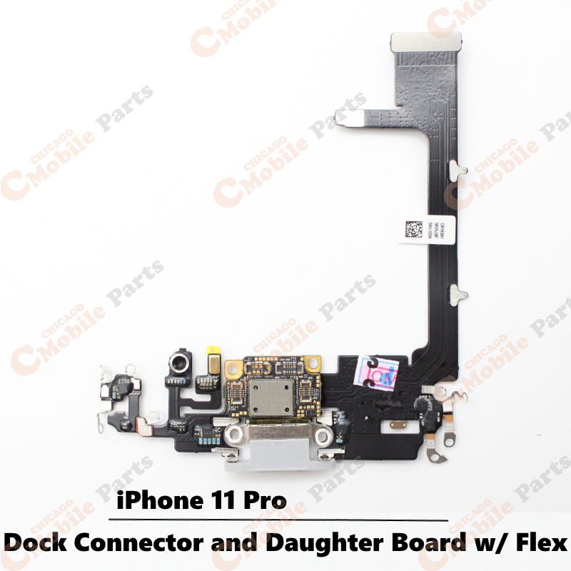 iPhone 11 Pro Dock Connector Charging Port Flex Cable with Daughter Board ( Silver )
