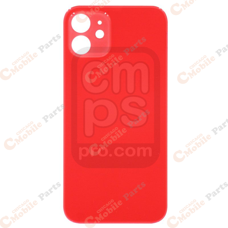 iPhone 12 Mini Back Cover / Back Door ( Big Hole / Red )