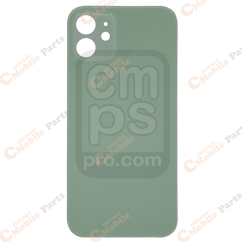 iPhone 12 Back Cover / Back Door ( Big Hole / Green )