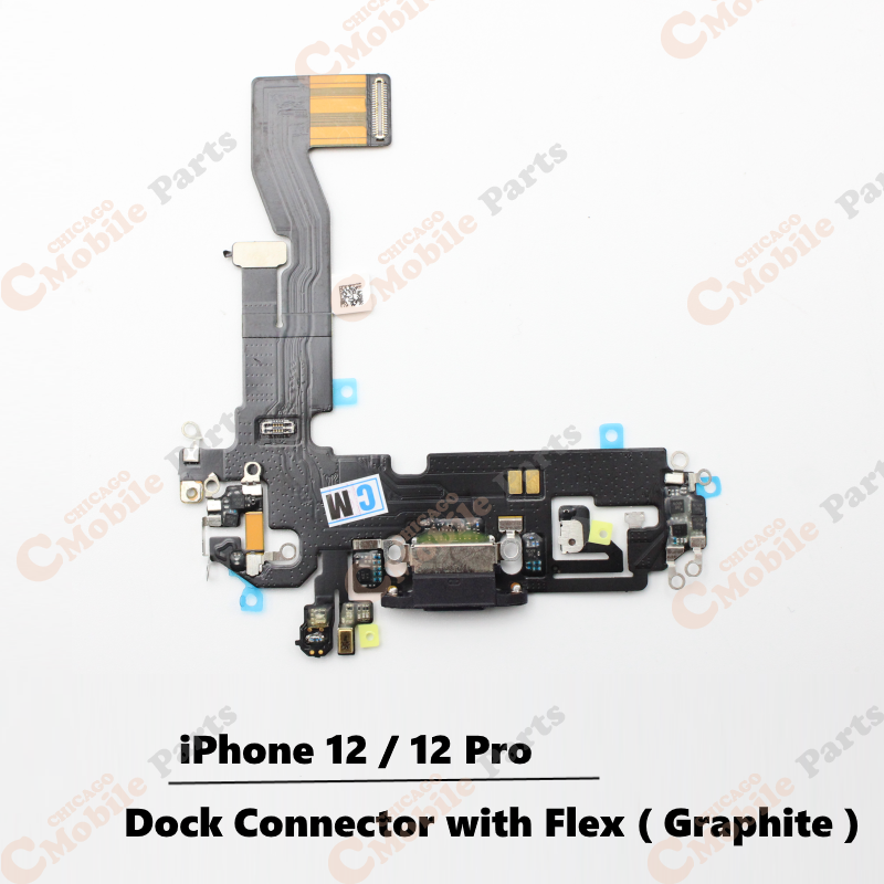 iPhone 12 / 12 Pro Dock Connector Charging Port with Flex Cable ( Graphite )