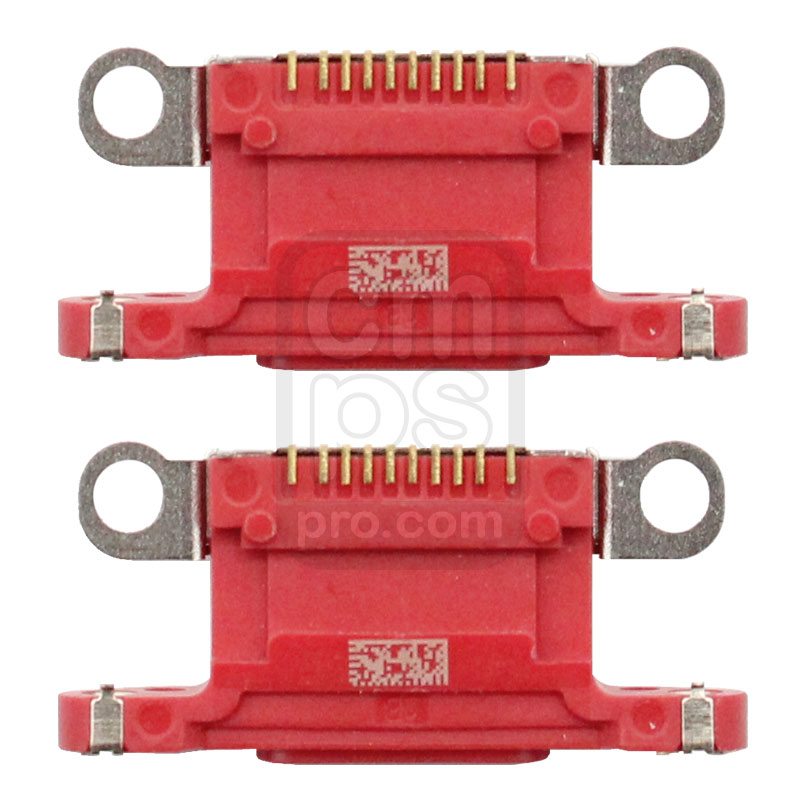 iPhone 12 / 12 Mini Dock Connector Charging Port ( Red / 2 Pcs )