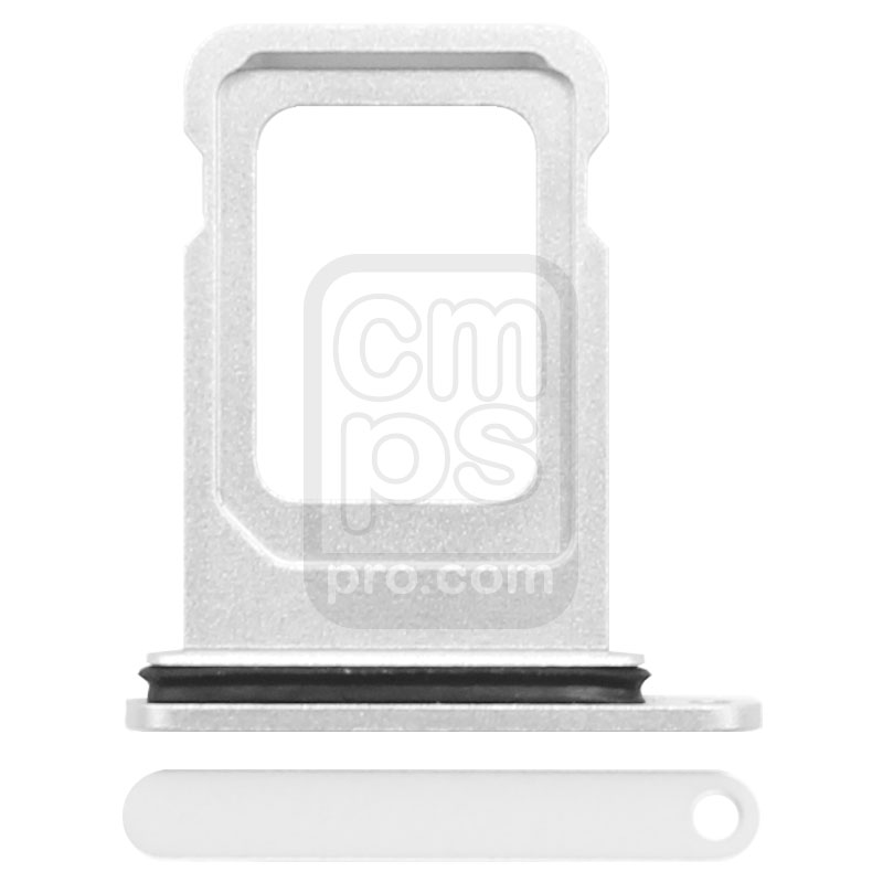 iPhone 12 Single Sim Card Tray Holder ( Single / White )