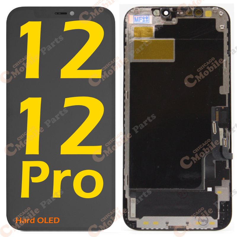 iPhone 12 / 12 Pro OLED LCD Screen Assembly ( Hard OLED / Black )