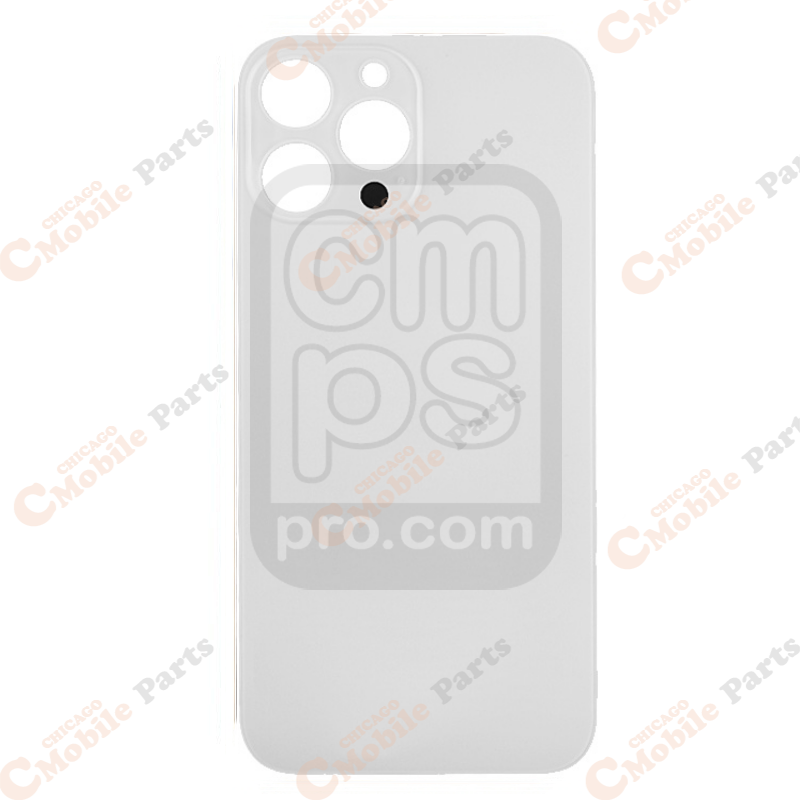 iPhone 13 Pro Max Back Cover / Back Door ( Big Hole / Silver )