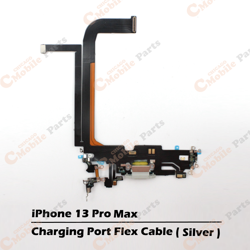 iPhone 13 Pro Max Dock Connector Charging Port with Flex Cable ( Silver )