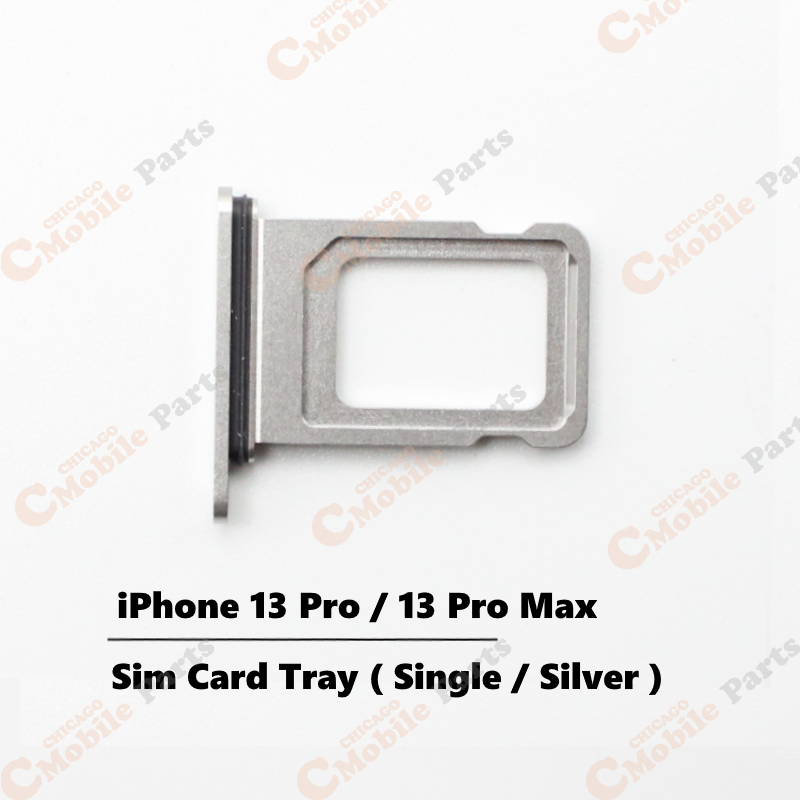 iPhone 13 Pro / Pro Max Sim Card Tray Holder ( Single / Silver )