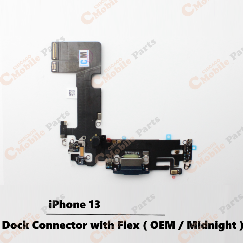 iPhone 13 Dock Connector Charging Port with Flex Cable ( OEM / Midnight )
