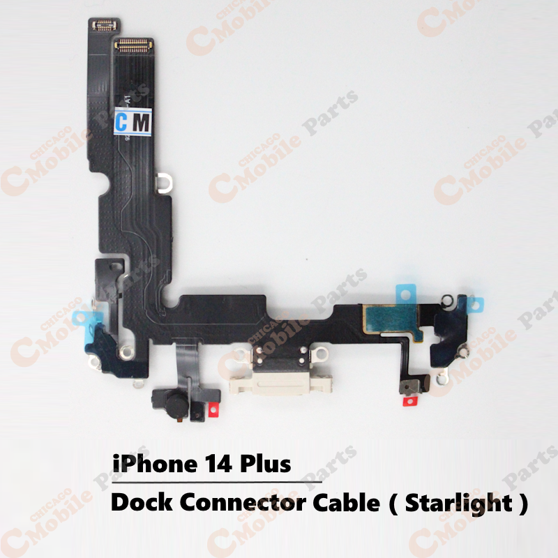 iPhone 14 Plus Dock Connector Charging Port with Flex Cable ( AM / Starlight )