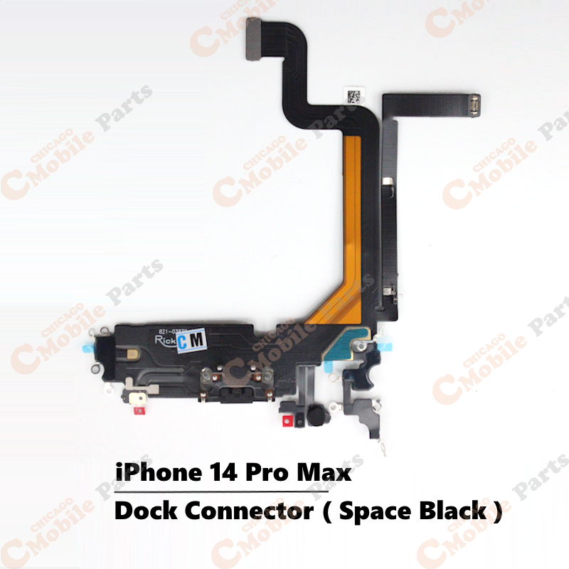 iPhone 14 Pro Max Dock Connector Charging Port with Flex Cable ( Space Black / AM )