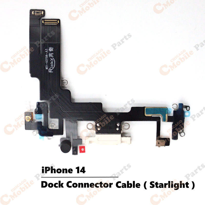 iPhone 14 Dock Connector Charging Port with Flex Cable ( AM / Starlight  )