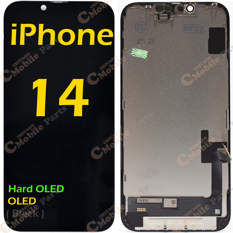 iPhone 14 OLED LCD Screen Assembly ( Hard / Black )