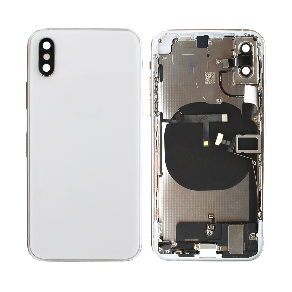 iPhone XS Back Housing ( Pre-installed Components and Flex Cables / Silver )