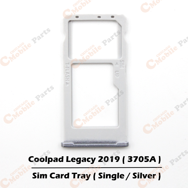 CoolPad Legacy 2019 Single Sim Card Tray Holder ( 3705A / Single / Silver )