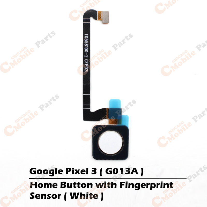 Google Pixel 3 Home Button Flex Cable ( White )
