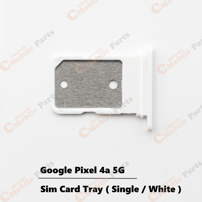 Google Pixel 4a 5G Single Sim Card Tray Holder ( Single / White )
