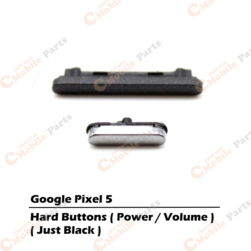 Google Pixel 5 Hard Buttons ( Power / Volume / Just Black )