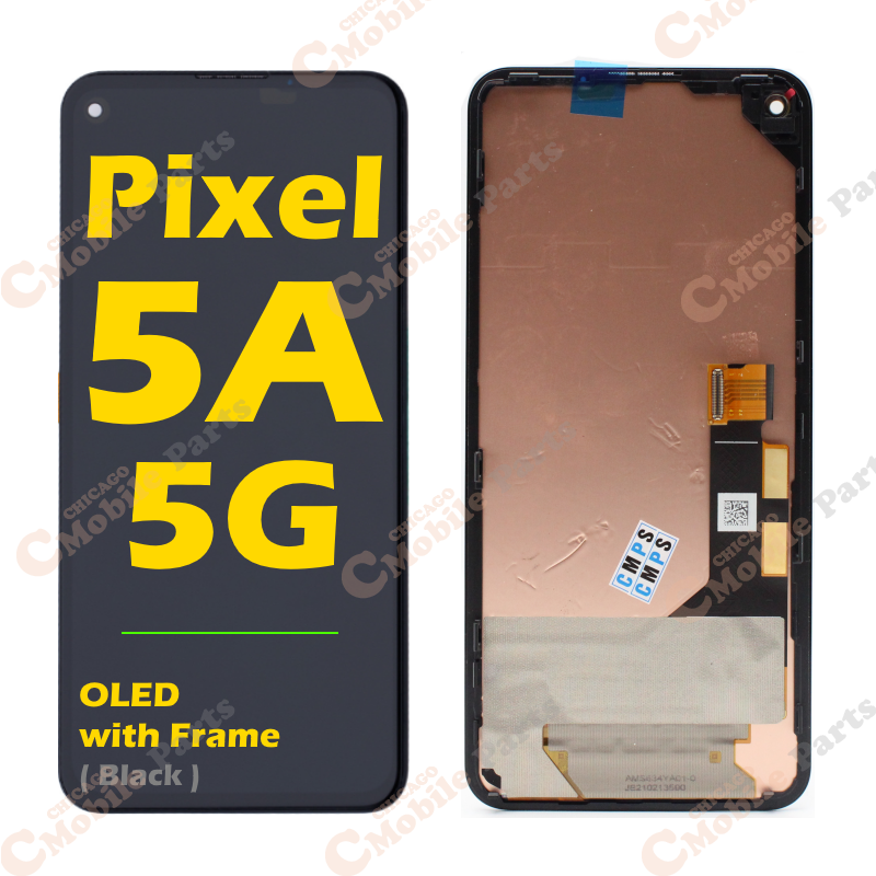 Google Pixel 5a 5G OLED LCD Screen Assembly with Frame ( Black )