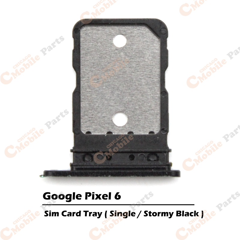 Google Pixel 6 Single Sim Card Tray Holder ( Single / Stormy Black )