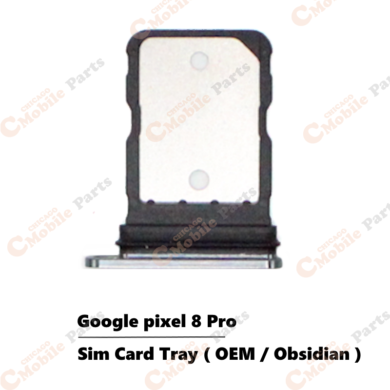 Google Pixel 8 Pro Sim Card Tray Holder ( OEM / Obsidian )