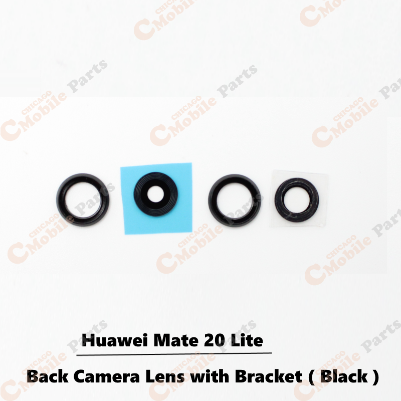 Huawei Mate 20 Lite Rear Back Camera Lens with Bracket ( Black )