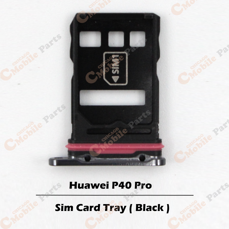 Huawei P40 Pro Sim Card Tray Holder ( Black )