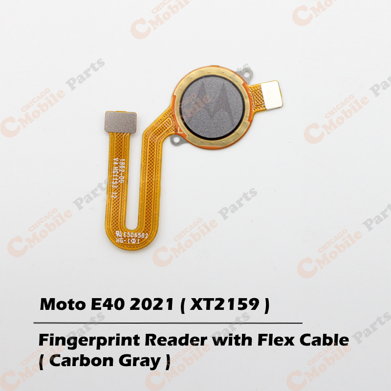 Motorola Moto E40 2021 Fingerprint Reader Scanner with Flex Cable ( XT2159 / Carbon Gray )