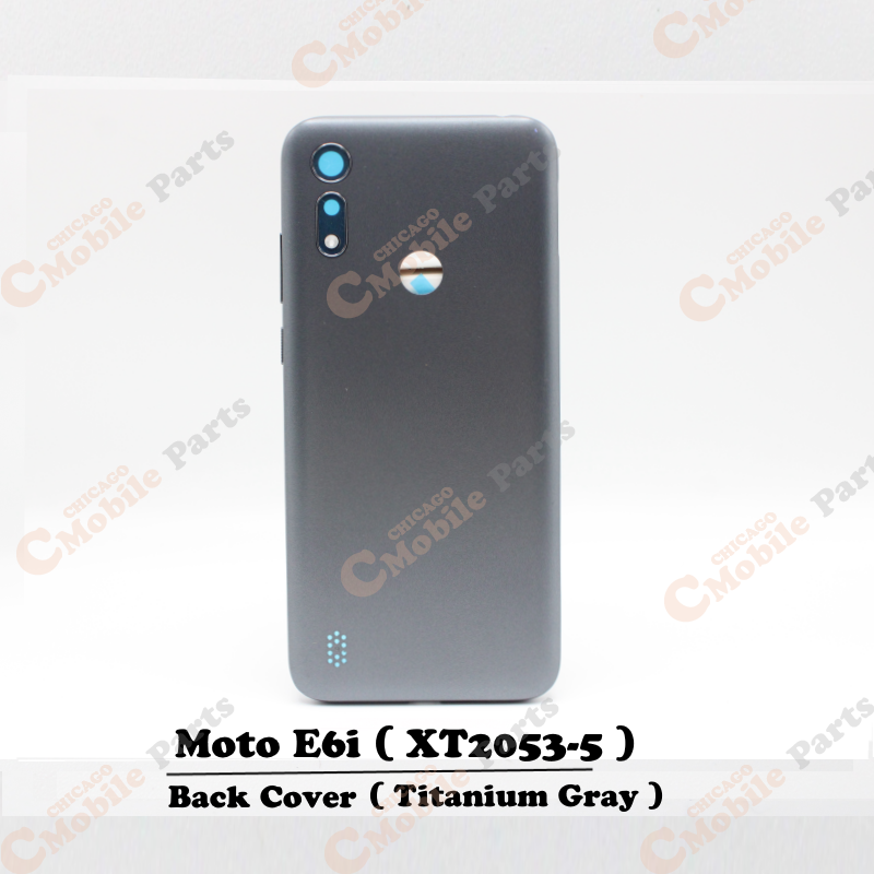 Motorola Moto E6i Rear Back Battery Cover ( Titanium Gray / XT2053-5 )