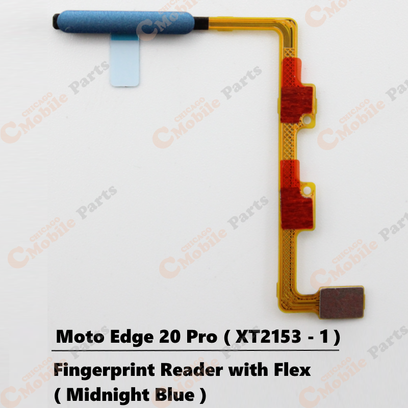 Motorola Moto Edge 20 Pro Fingerprint Reader Scanner with Flex Cable ( XT2153-1 / Midnight Blue )