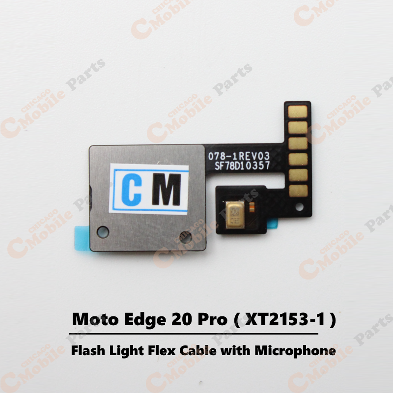 Motorola Moto Edge 20 Pro Flash Light Flex Cable with Microphone ( XT2153-1 )