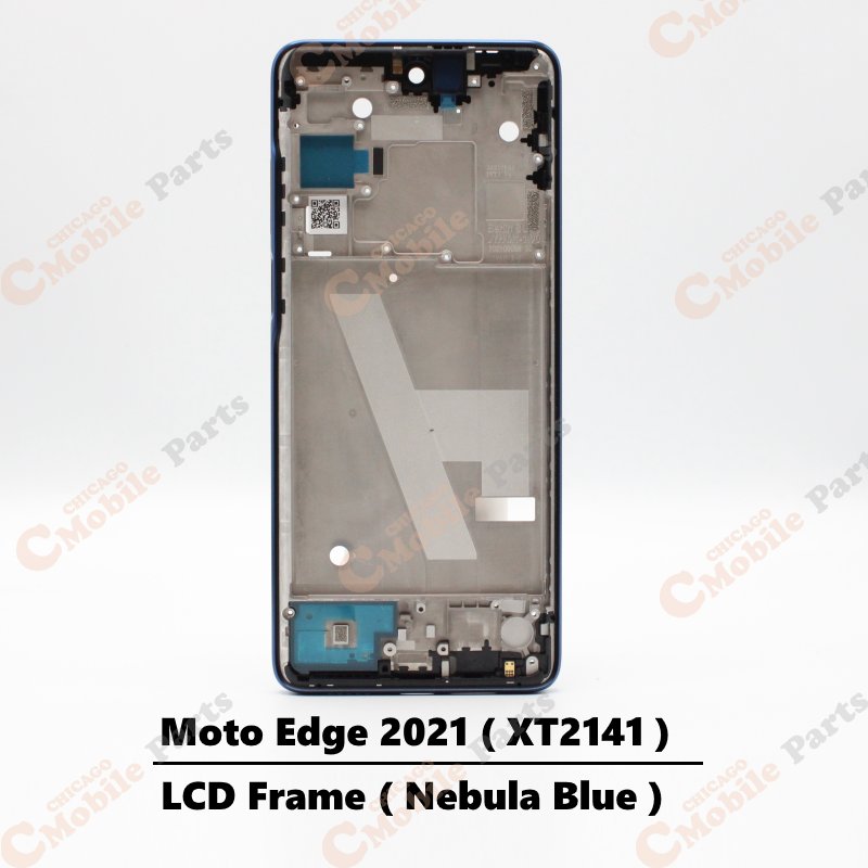 Motorola Moto Edge 2021 LCD Frame ( XT2141 / Nebula Blue )