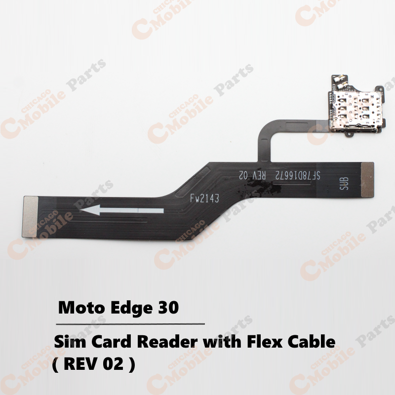 Motorola Moto Edge 30 Sim Card Reader Flex Cable ( REV 02 )