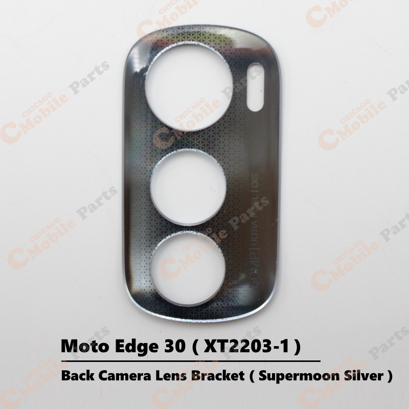 Motorola Moto Edge 30 Rear Back Camera Lens Bracket ( Supermoon Silver / XT2203-1 )