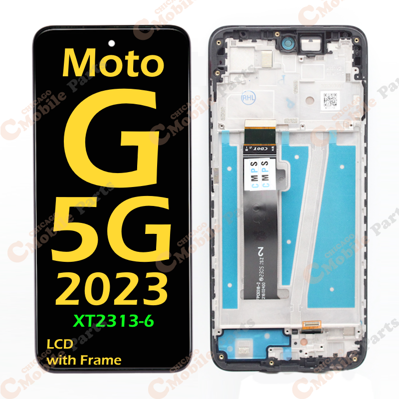 Motorola Moto G 5G 2023 LCD Screen Assembly with Frame ( XT2313-6 / Refurbished )