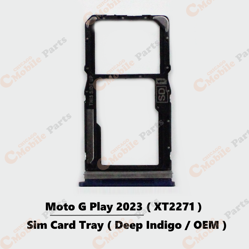 Motorola Moto G Play 2023 Sim Card Tray Holder ( XT2271 / Deep Indigo / OEM )