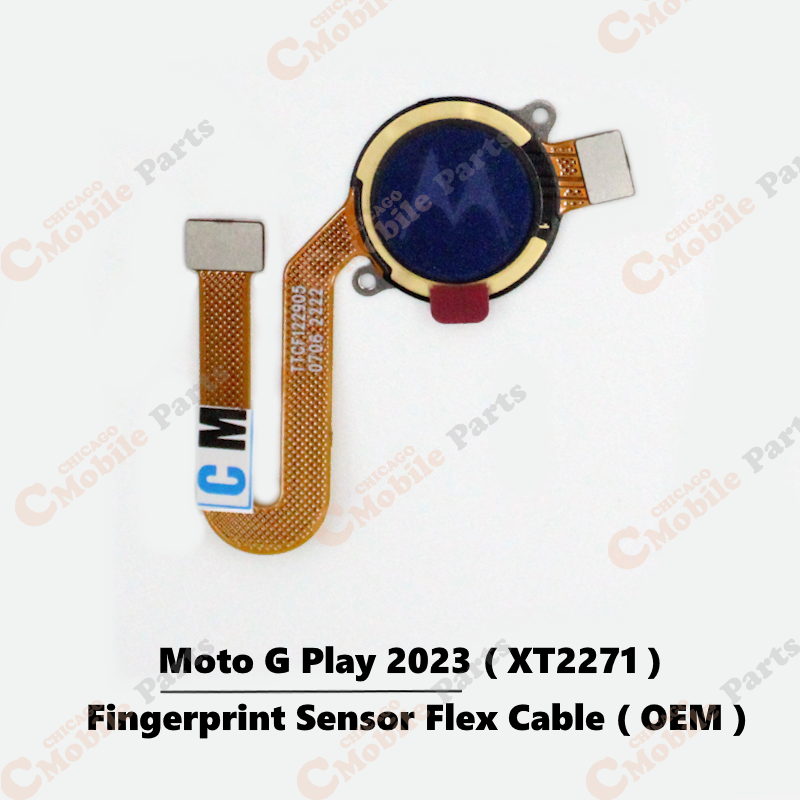 Motorola Moto G Play 2023 Fingerprint Reader with Flex Cable ( XT2271 / Deep Indigo / OEM )