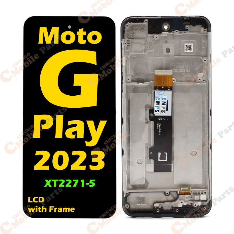 Motorola Moto G Play 2023 LCD Screen Assembly with Frame ( XT2271-5 / Refurbished )