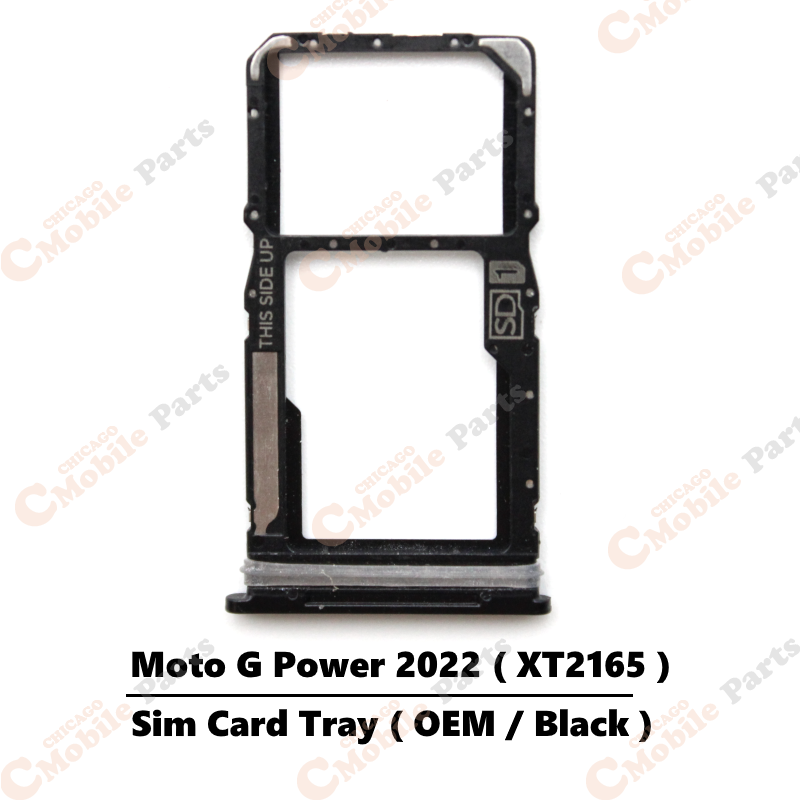 Motorola Moto G Power 2022 Sim Card Tray Holder ( XT2165 / OEM / Black )