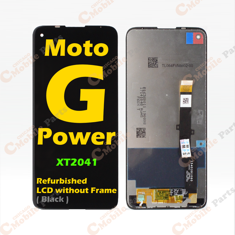 Motorola Moto G Power 2020 LCD Screen Assembly without Frame ( XT2041 / Refurbished LCD / Black )
