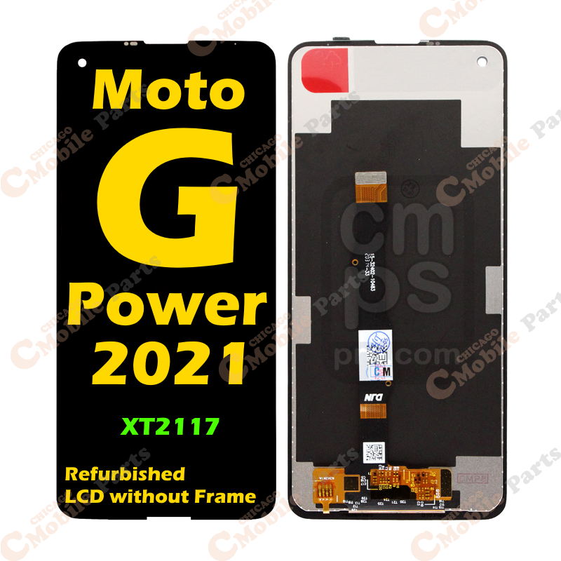Motorola Moto G Power 2021 LCD Assembly without Frame ( XT2117 / Refurbished / Black )