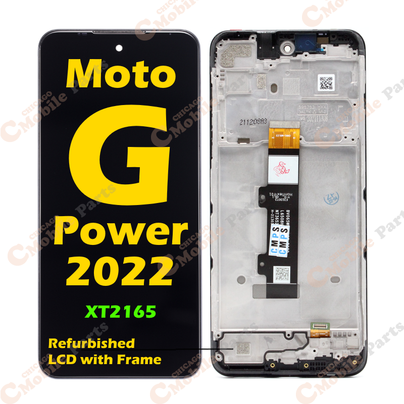 Motorola Moto G Power 2022 LCD Screen Assembly with Frame ( XT2165 / Refurbished )