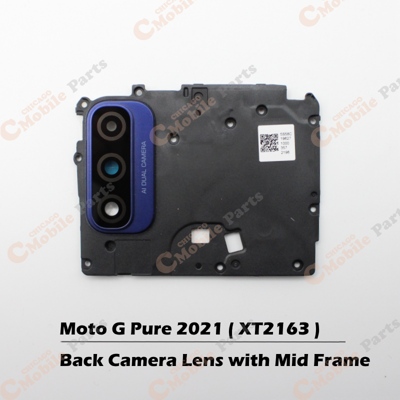 Motorola Moto G Pure 2021 Rear Back Camera Lens with Midframe ( XT2163 )