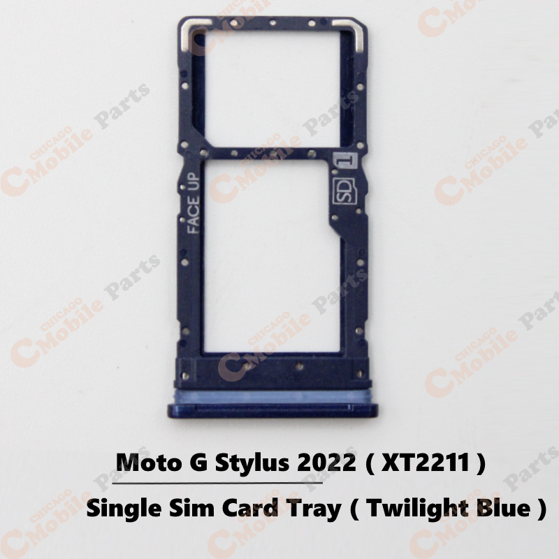 Motorola Moto G Stylus 2022 Single Sim Card Tray Holder ( XT2211 / Twilight Blue )