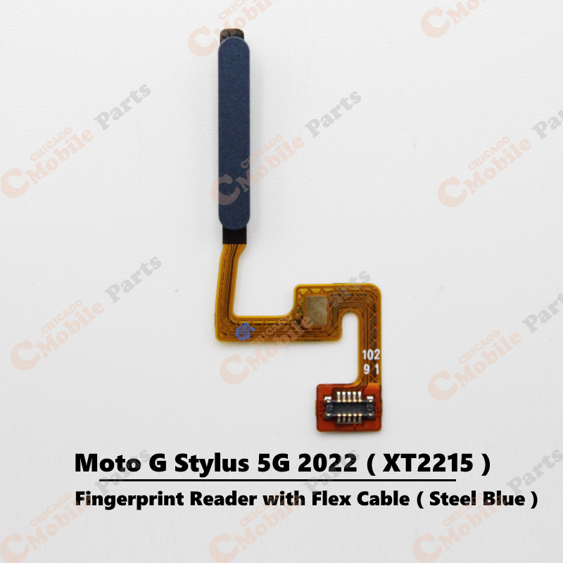 Motorola Moto G Stylus 5G 2022 Fingerprint Reader with Flex Cable (  XT2215 / Steel Blue )