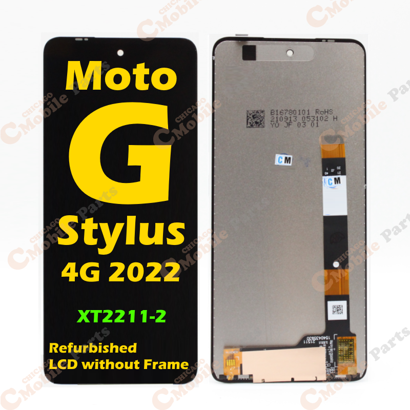 Motorola Moto G Stylus 2022 LCD Screen Assembly without Frame  ( XT2211-2  / Refurbished OEM )